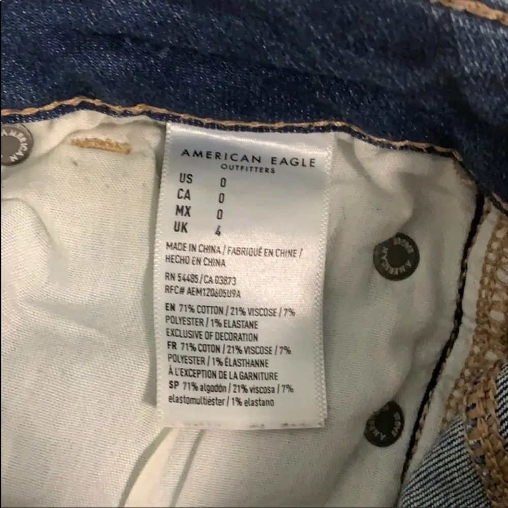 American eagle outfitters high rise next level stretch shorty shorts size 0! - Image 4