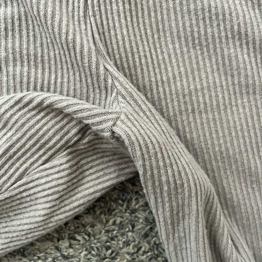 NWOT Women’s Brown Ribbed PJ Pants Tan Size M - Image 4