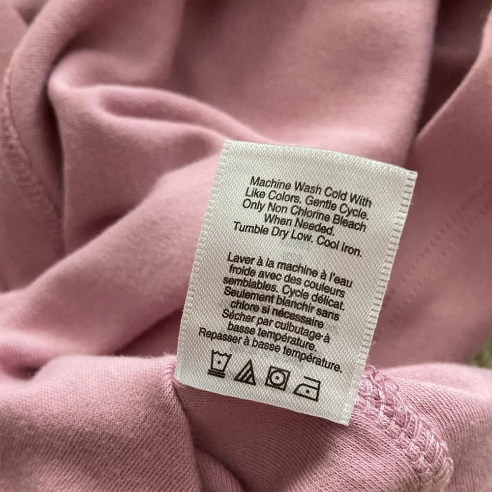 Coldwater Creek Egyptian Cotton Pink 3 Quarter Length Sleeve Shirt Size Small - Image 6