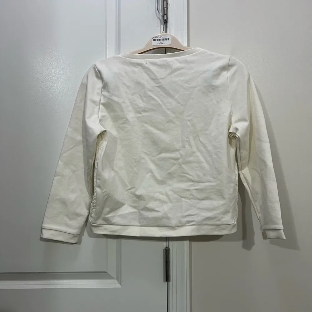 LC Lauren Conrad Cream Net Top Size Small - Image 5