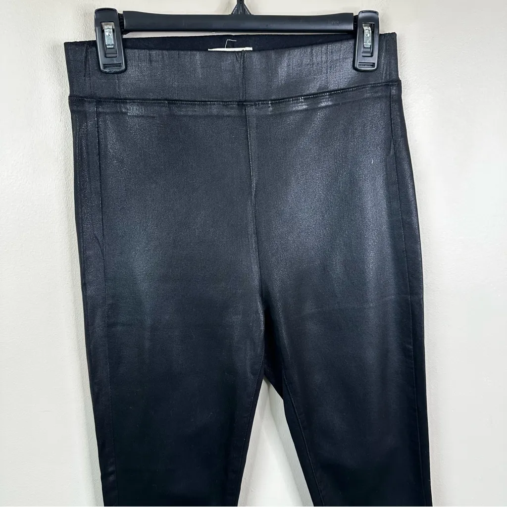 L'agence Rochelle Black Coated Stretch Skinny Jean Womens Large Pull On Pants - Image 6