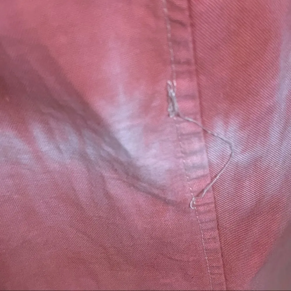 Vintage 70’s does 40’s DIY Peach TieDye Wiggle Dress S Pink - Image 12