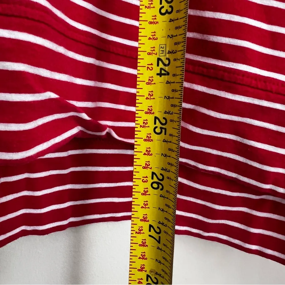 Coolibar Key Colony Hooded Striped Long Sleeve Shirt UPF 50 Red Beach boxy XL - Image 6