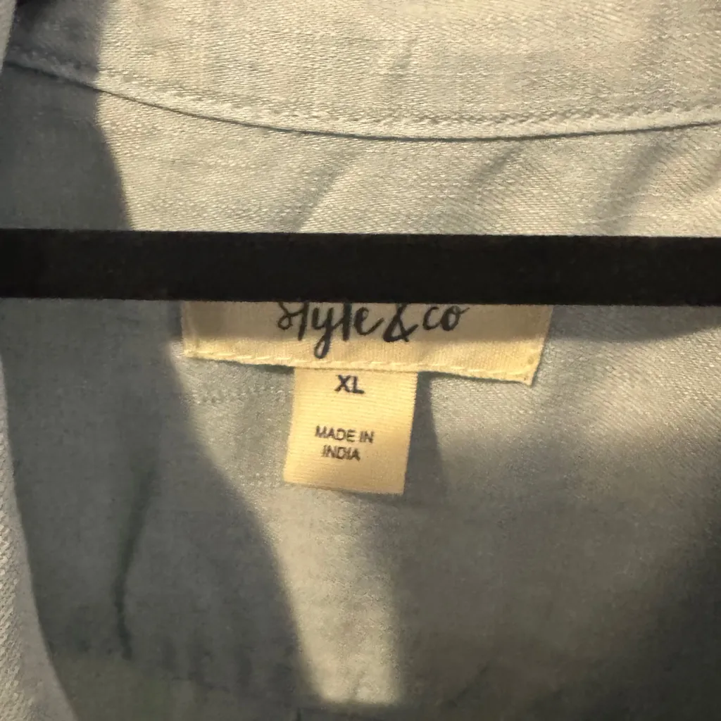 Style & Co Chambray Perfect Shirt - Image 6