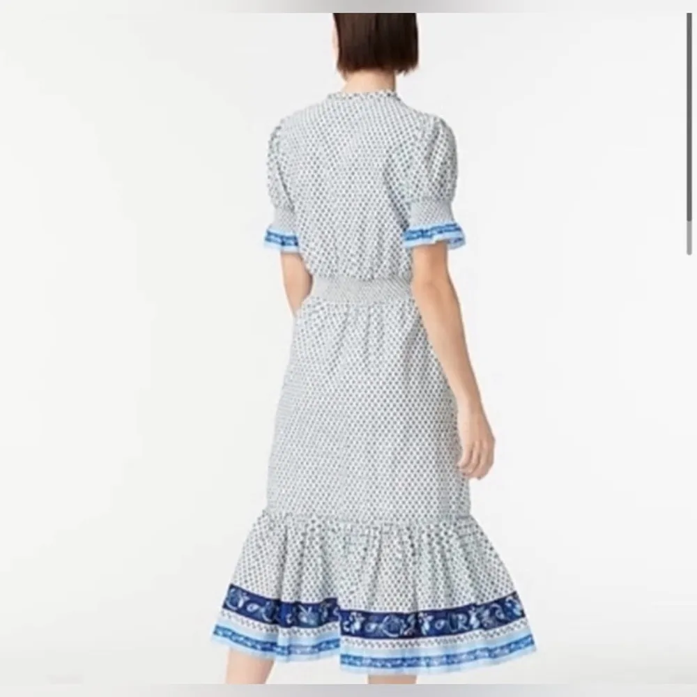 J.Crew Smocked ruffle dress in cotton voile size XS - Image 3