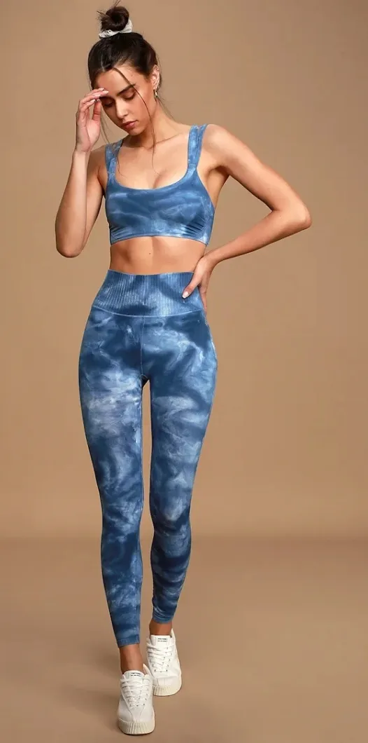 Free People Good Karma Tie Dye High Rise Leggings M/L - Image 2