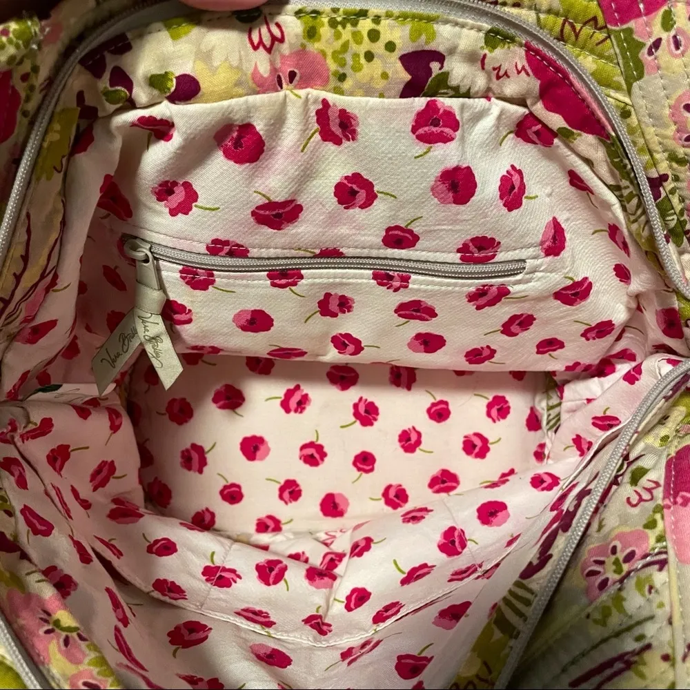 Vera Bradley Top Handle Shoulder Tote Floral Design‎ - Image 7