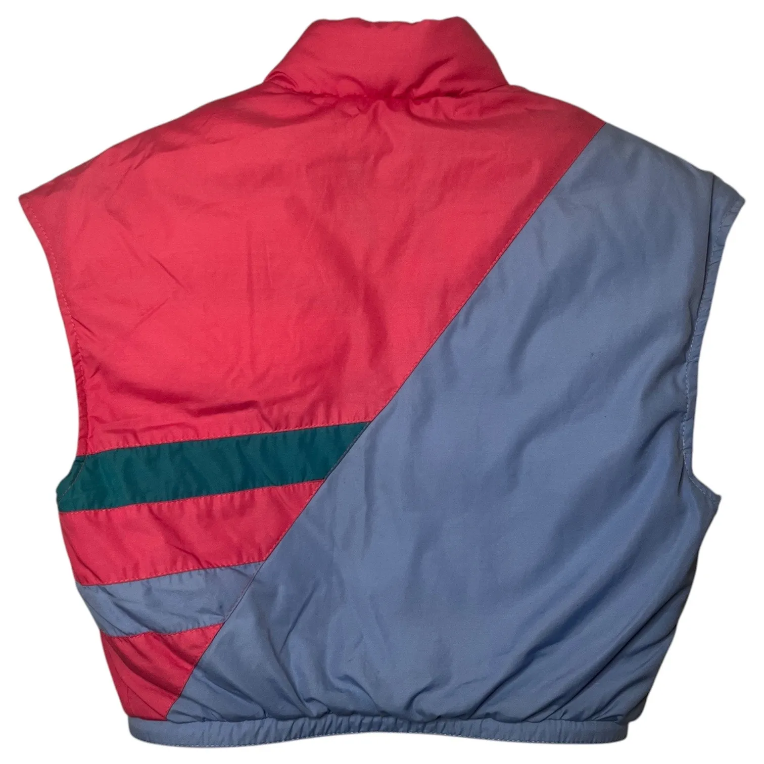 Vintage DiTrani Designs Colorblock Puffer Vest Down Fill Made in Canada Sz 8 - Image 6