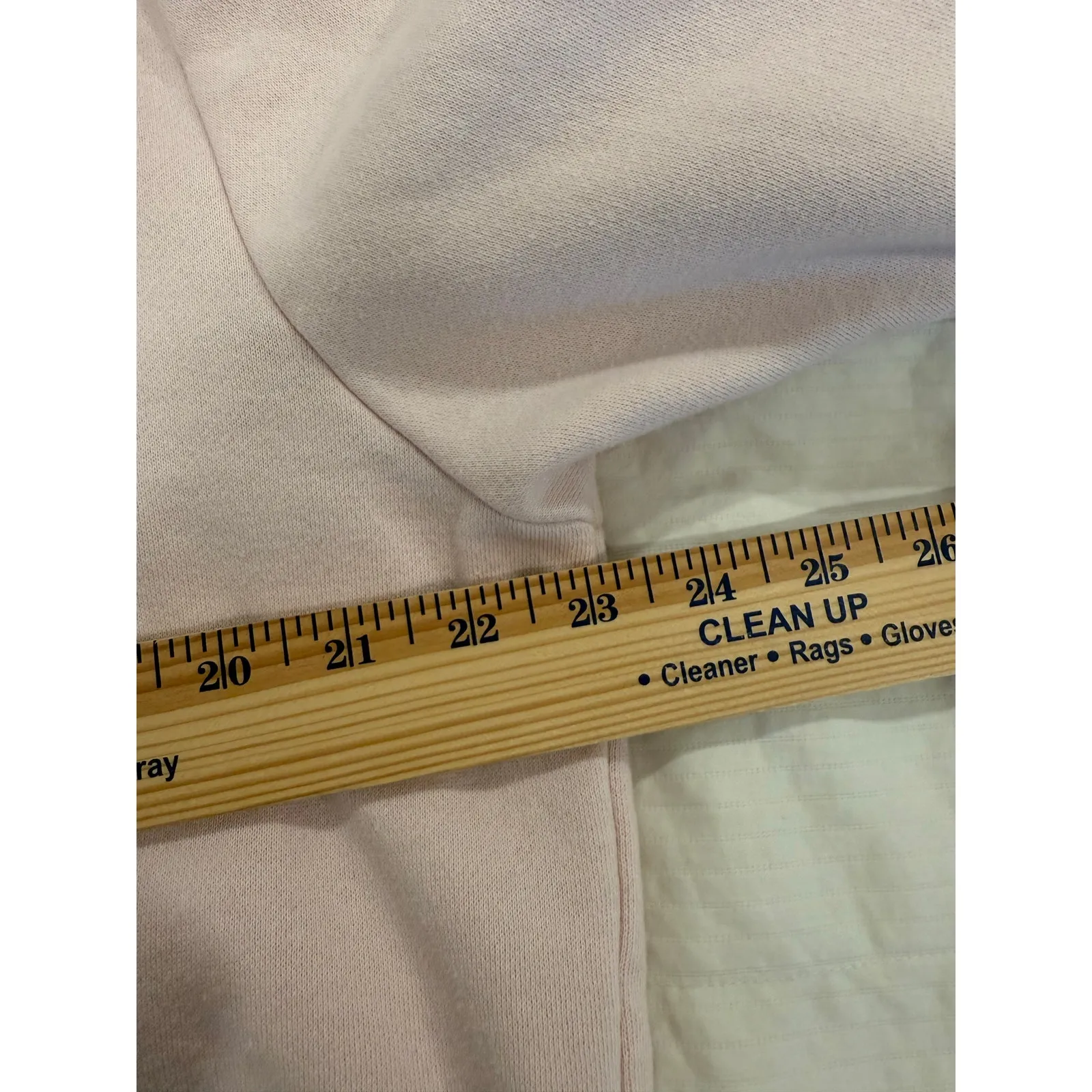 True Religion Brand Jeans Sweatshirt Womens M Pink Fleece Lined Ruched Sleeve Size M - Image 9