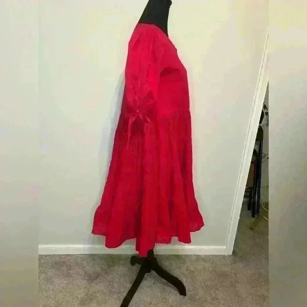 Merlette Serling Mini Dress Berry Size S Red - Image 3