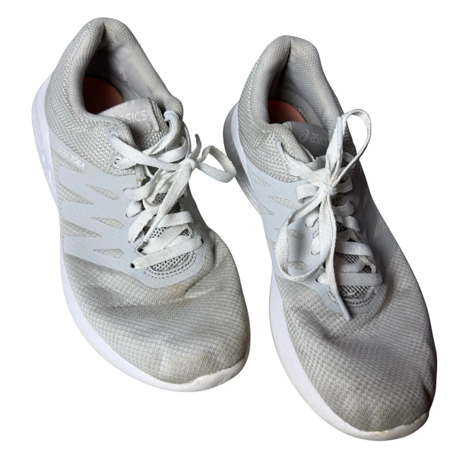 Asics Women’s Comutora in Glacier Grey/Glacier Grey White Size 8.5 - Image 2