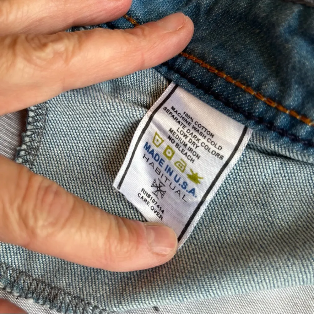 Habitual Denim Jean Cutoffs Shorts Wash Little Darling Womens Size 31 - Image 12