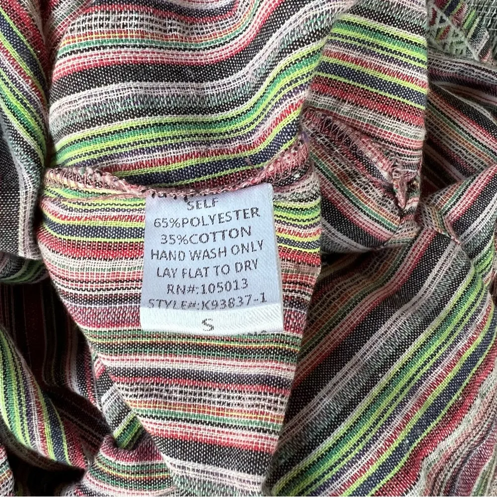 Savanna Jane multicolor stripe embroidered floral print dress - Image 8