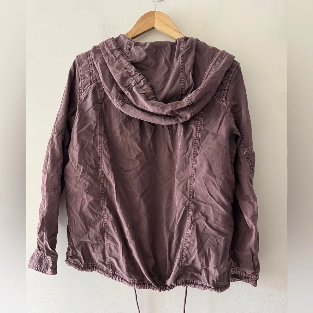 American Eagle Outfitter Utility Cotton Purple Vintage Wash Jacket - Image 8