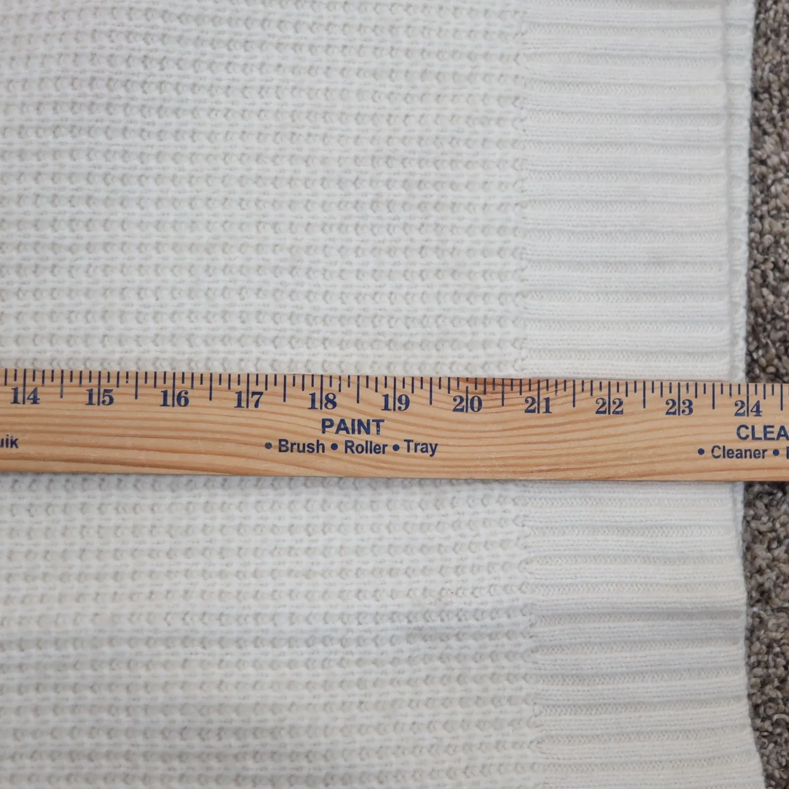 Lauren Ralph Lauren Black Label Wool Cream Waffle Knit Turtleneck Sweater XL - Image 11