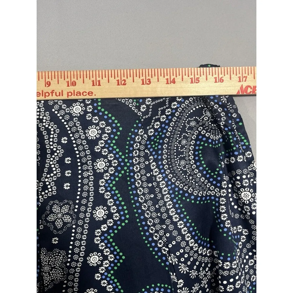 Talbots Paisley Pleated Whimsical Midi Skirt Lined BOHO Sz 12 NWT - Image 7