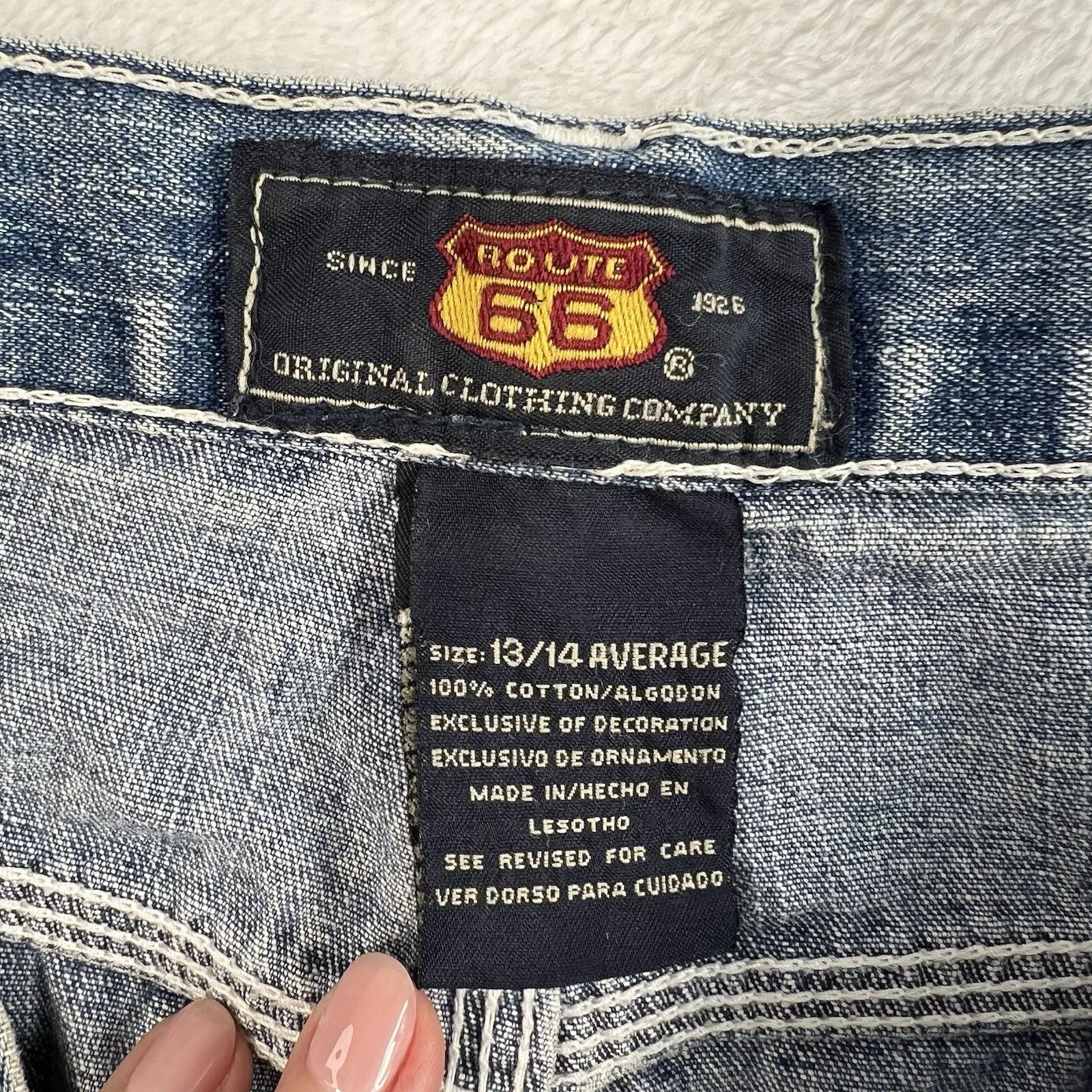 Vintage 90s 13 / 14 Carpenter Jeans Baggy Route 66 High Rise Grunge Skate - Image 6