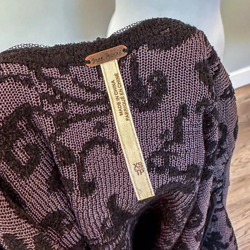 Free People Starstruck Knit Jacquard Beaded Dress - Image 5