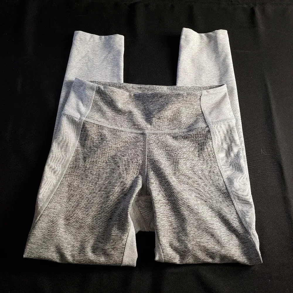Outdoor Voices Warm Up Two Tone Grey Leggings Women’s‎ XS - Image 2