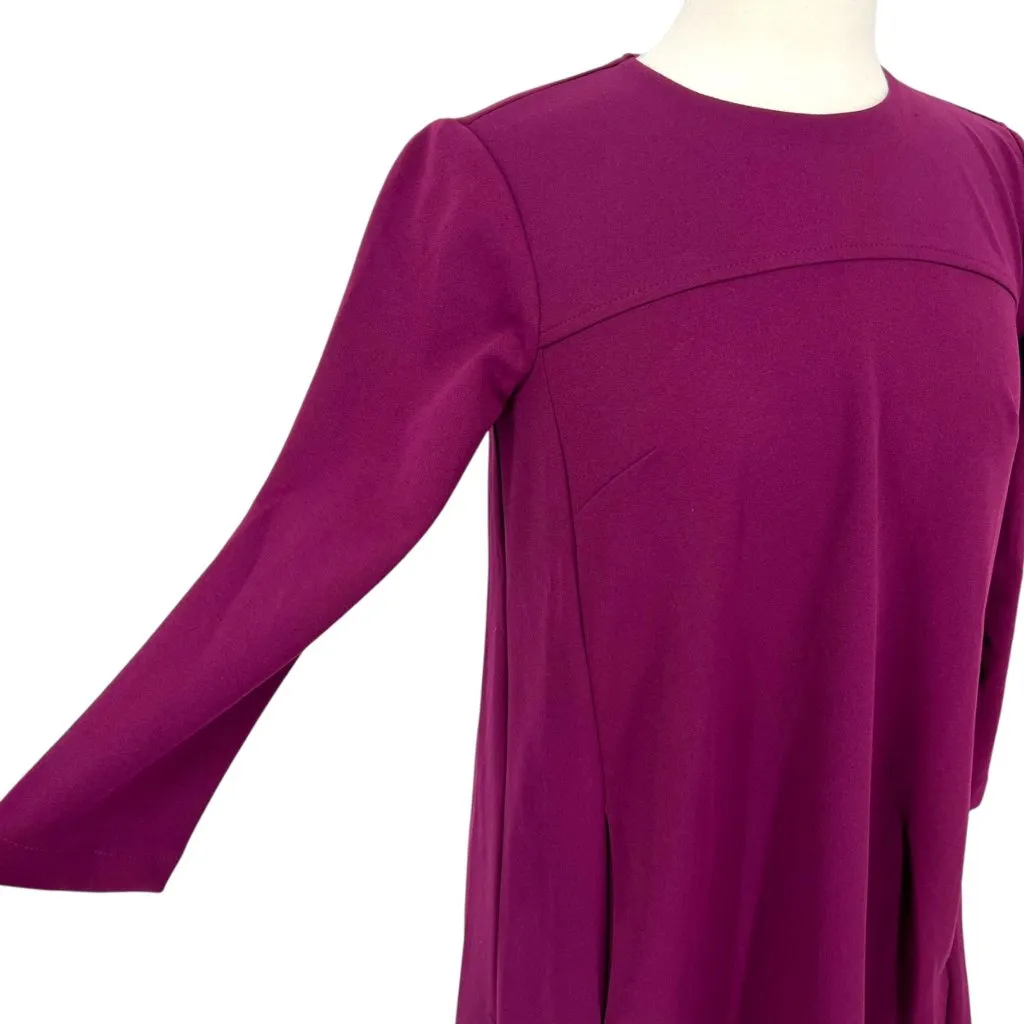 Donna Morgan Shift Swing Dress Purple Wineberry Size 0 NWOT - Image 4