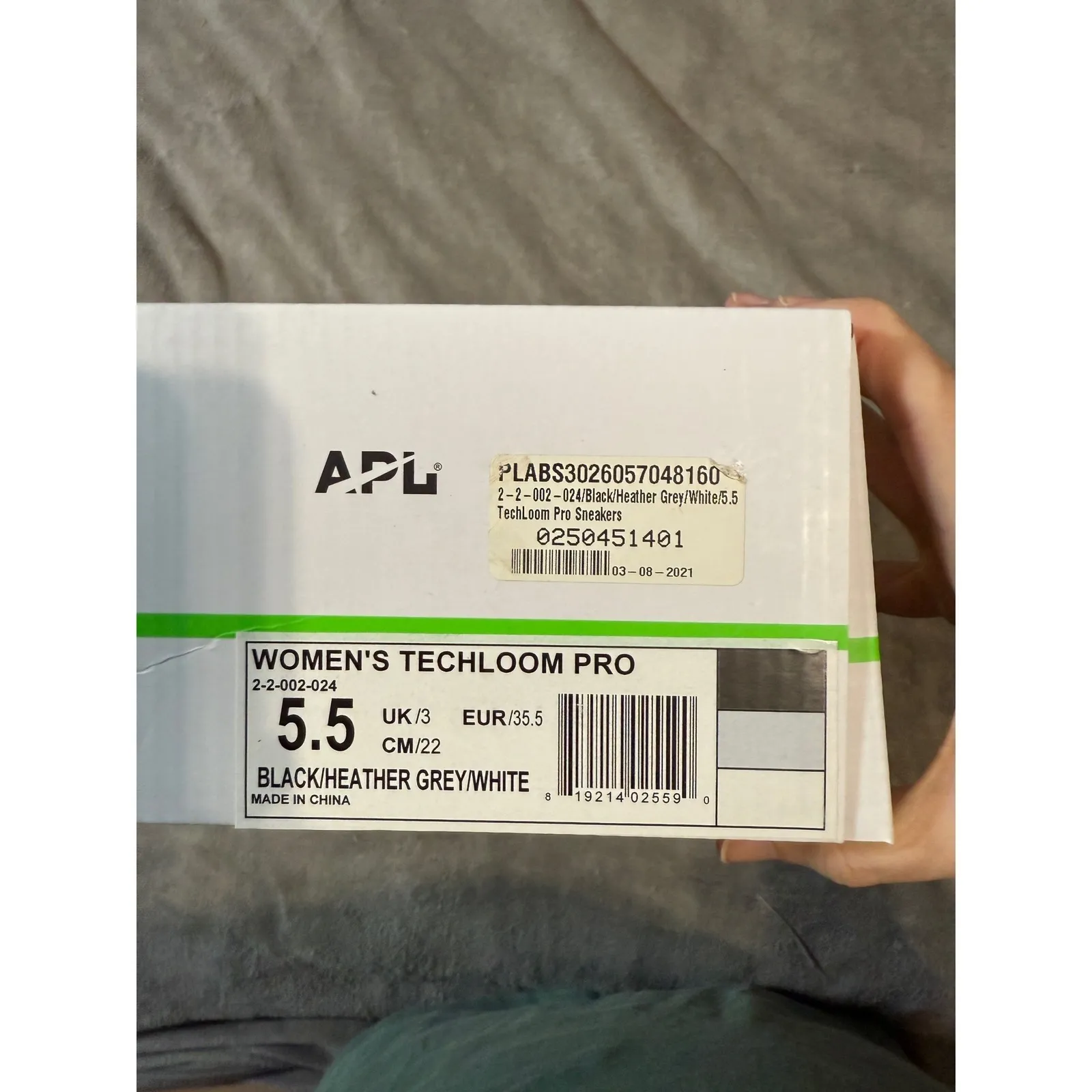 NEW APL TECHLOOM Pro Women Sneakers Size 5.5 Athletic Black White Heather Gray - Image 6