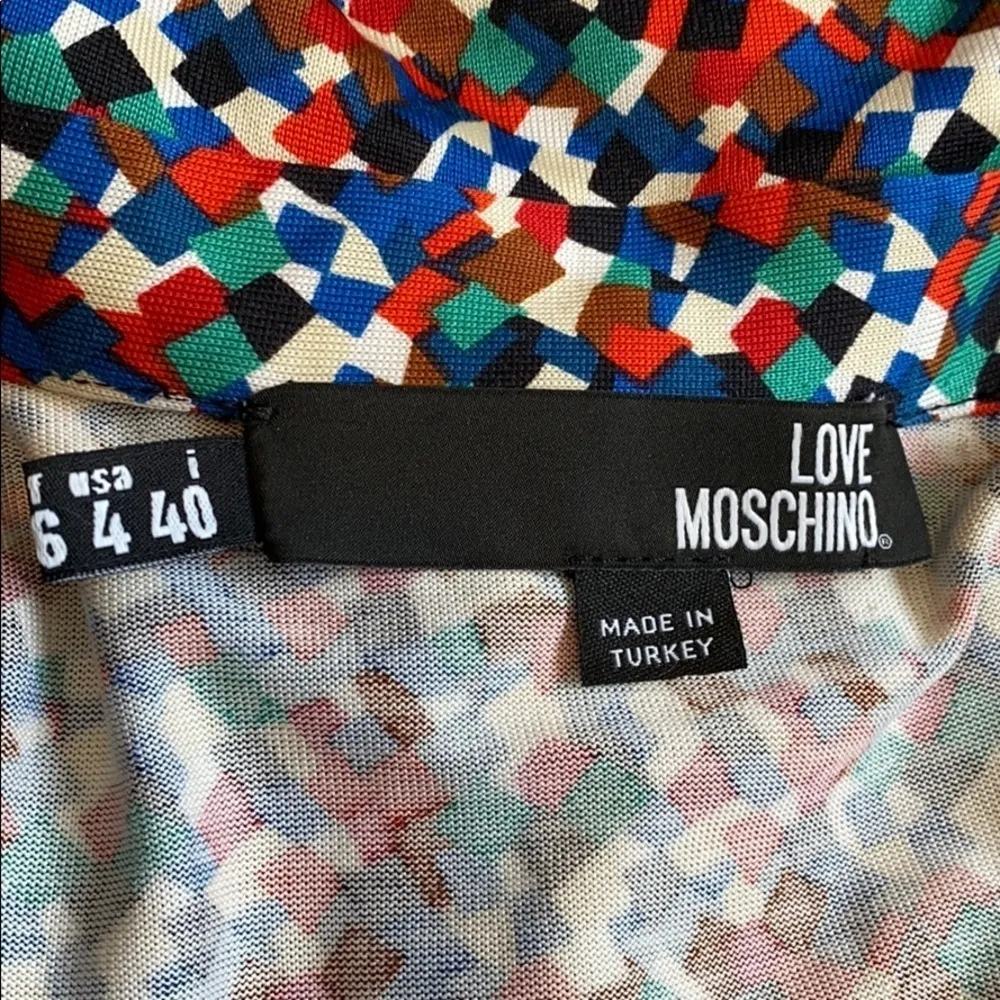 NWOT Love Moschino wrap front silk romper Sz 4 - Image 5