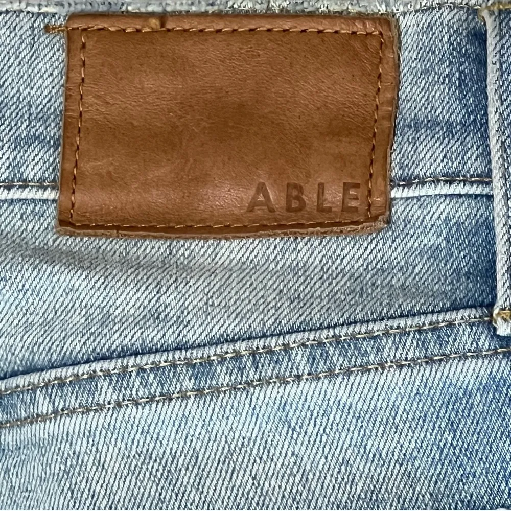 Able Denim JeansThe High Rise Skinny Distressed Blue Size 27 - Image 5