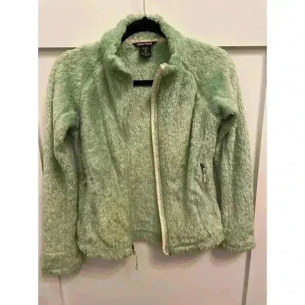 Marmot Women's Polartech Green Fleece Zip-Up Jacket, size XS - Image 8