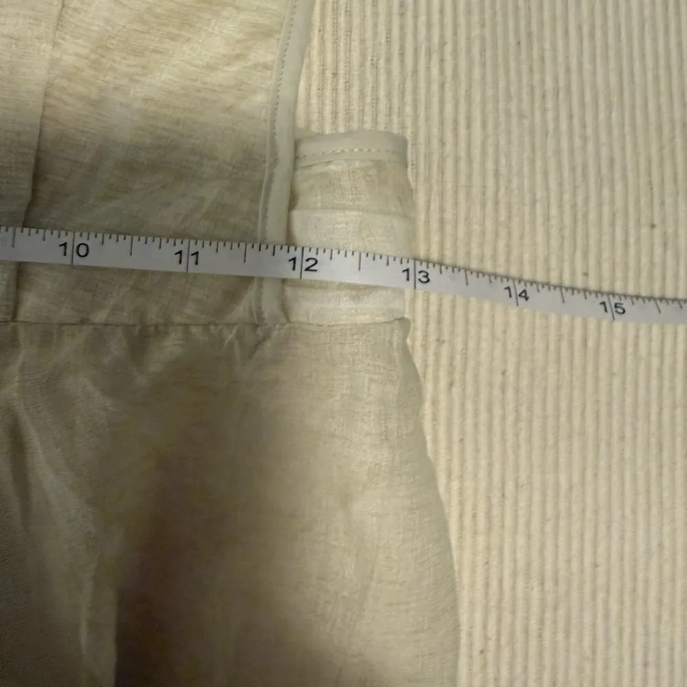 Cream Asymmetrical Ruffled Sundress for Weddings Size M - Image 7