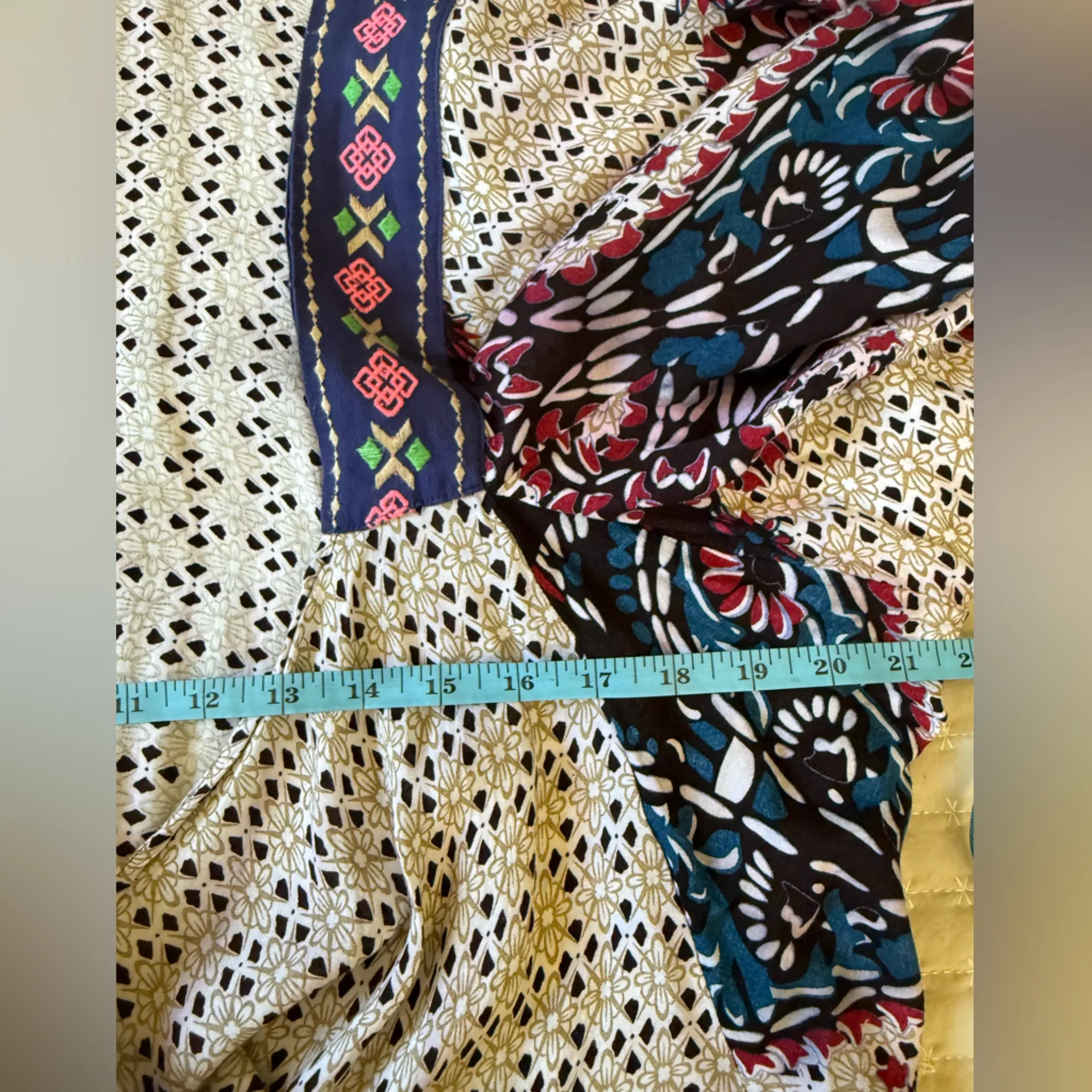 Flying Tomato Vibrant Boho Comfy Open Front Oversized Kimono -‎ Size S/M - Image 9