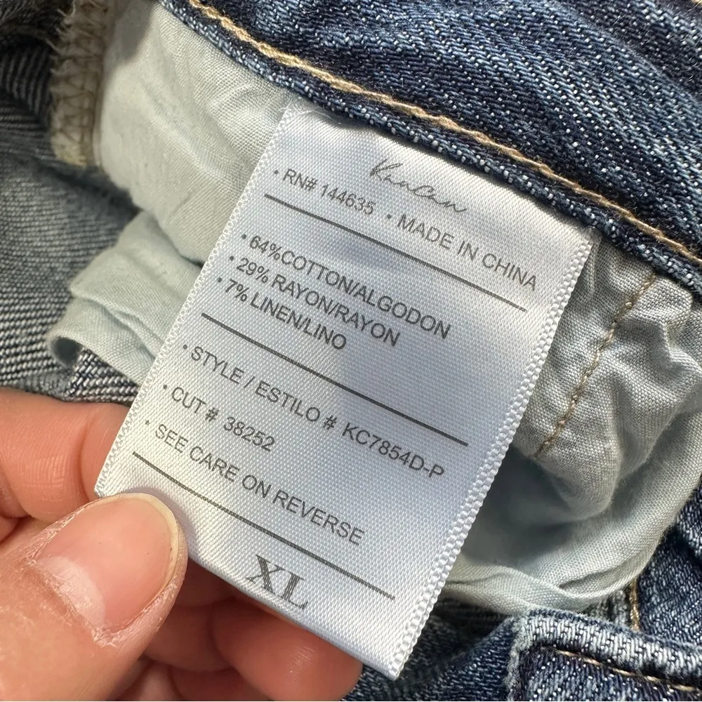 NWT KanCan Women’s Lancing High Rise Belted Shorts Blue Wash KC7854D - Image 11