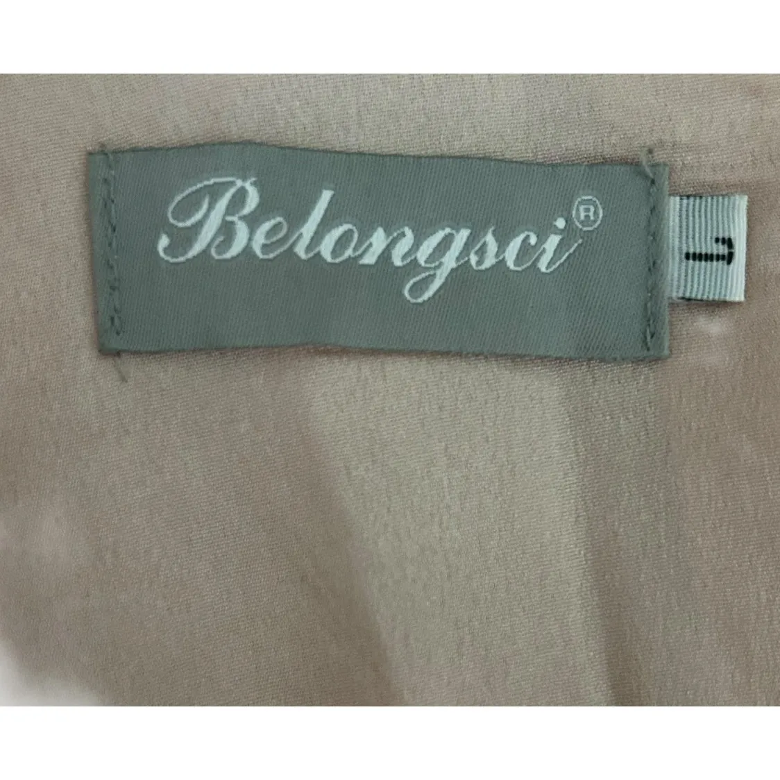 Belongsci Women Mini‎ Dress L Pink 3D Distressed Dots Chiffon Romantic Cottage Size L - Image 2