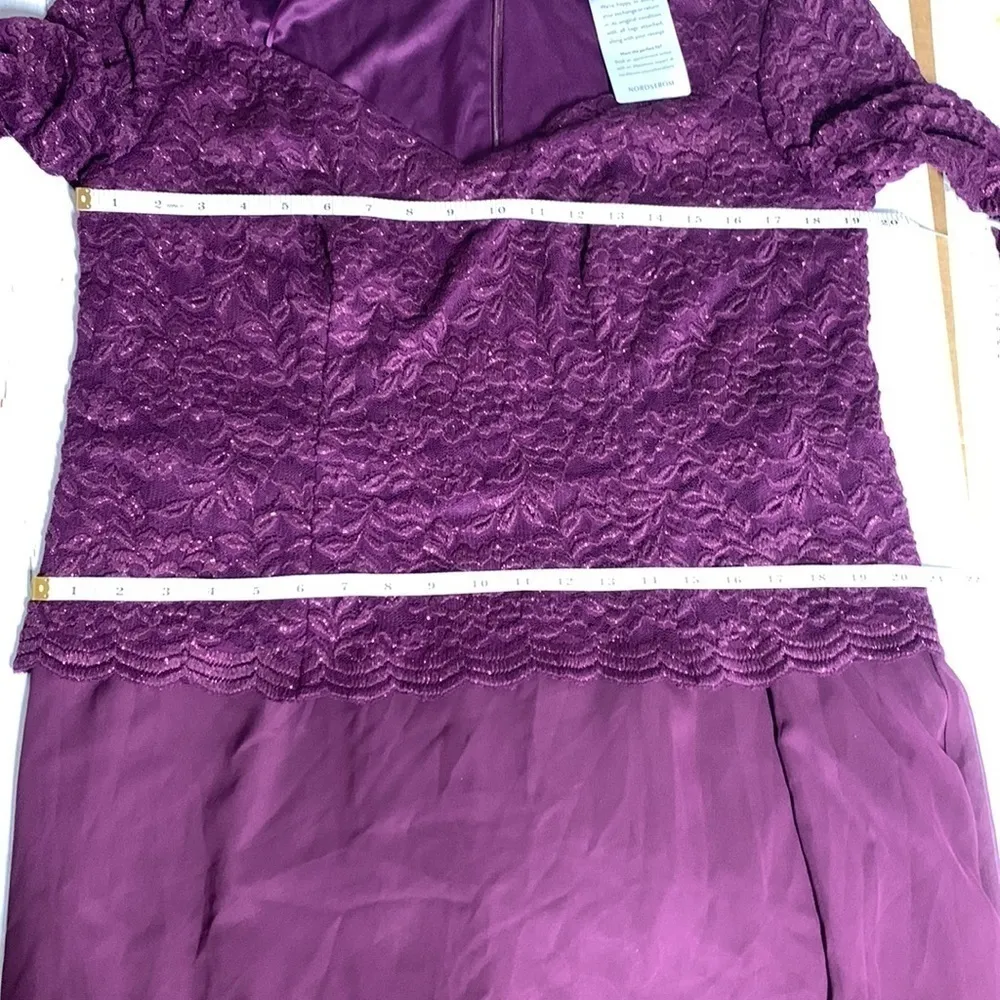 Alex Evenings Burgundy Jewel Neck Formal Special Occasion Party Dress Size 14W - Image 10