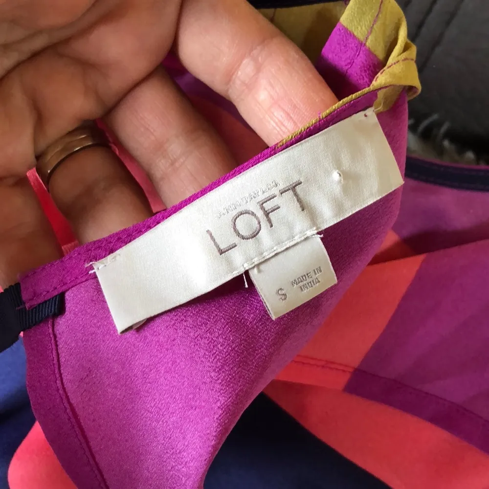 ANN TAYLOR LOFT Multicolored Sleeveless Dress S - Image 6