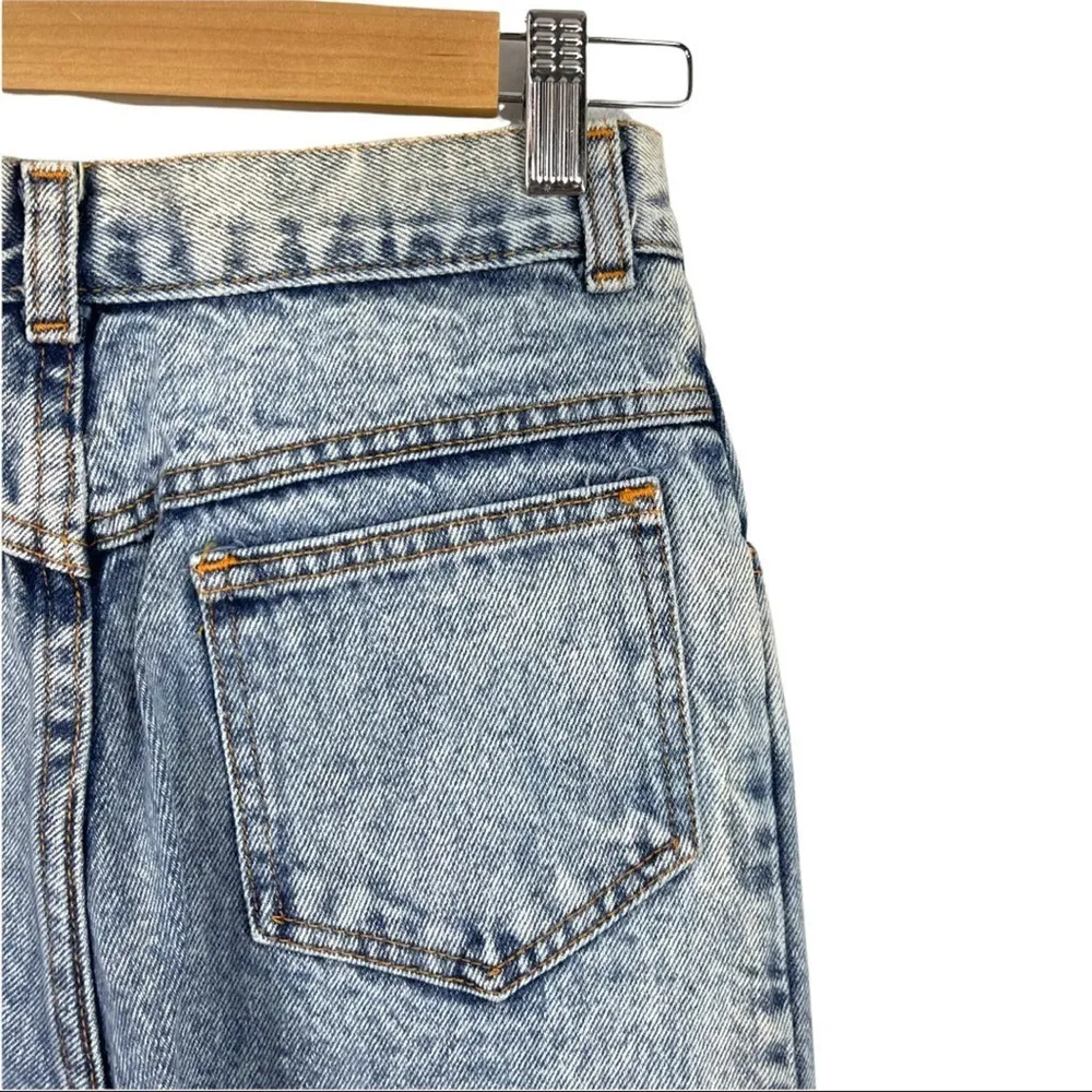 Vintage Hunt Club 12" Super High Waisted Acid Wash Mom Jeans Size 9 100% Cotton - Image 10