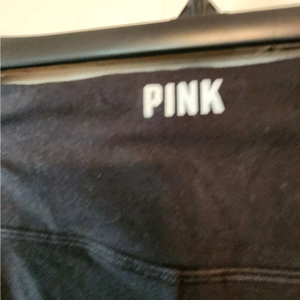 Victoria secret pink black biker shorts size womens medium - Image 3