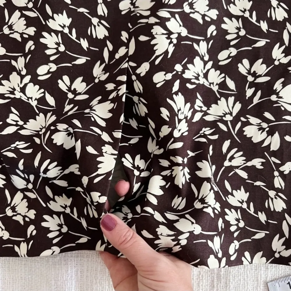 Lauren Ralph Lauren Brown Floral Print Pencil Skirt NWT Size 16W - Image 7