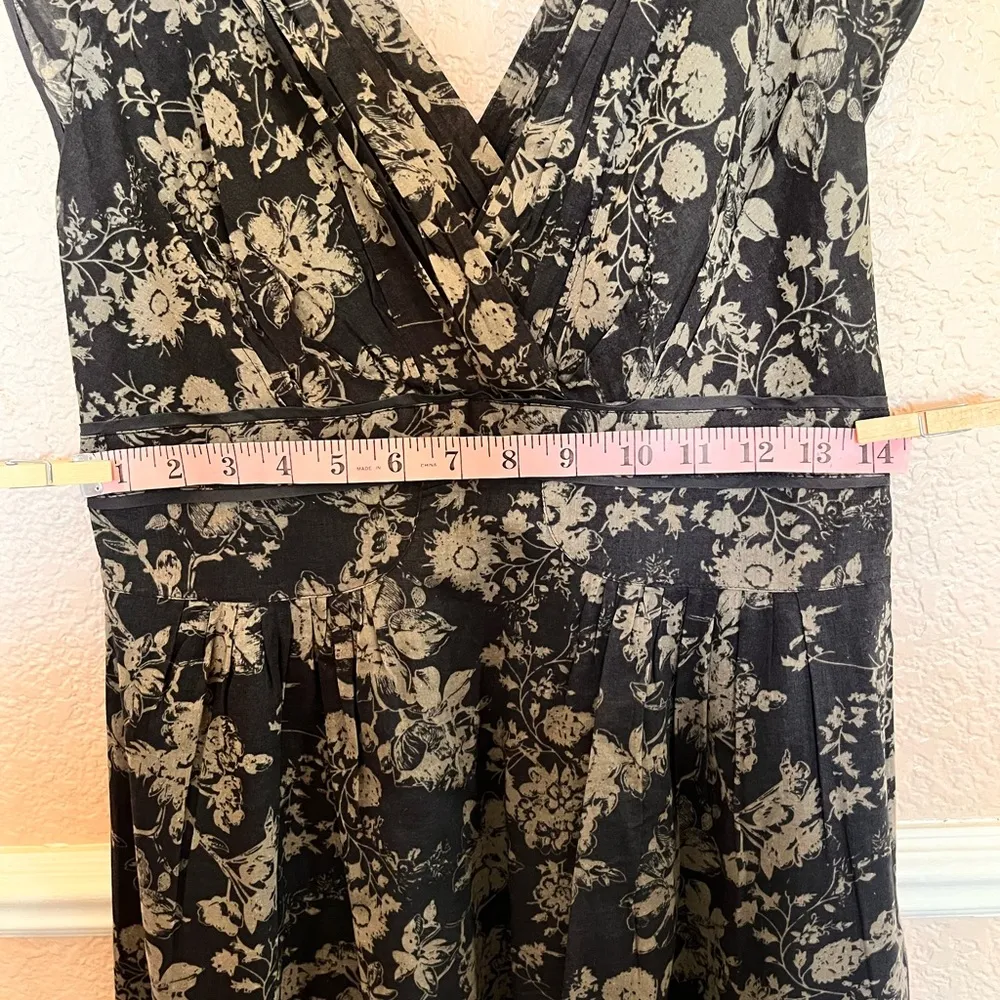 Banana Republic Floral Printed Gauze Cotton Midi Dress Size 4 - Image 6