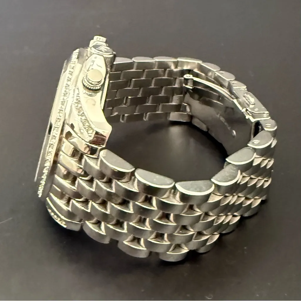 MICHAEL KORS MK5834 Pressley Chrono Bling Silvertone Stainless Steel 39mm Watch - Image 11