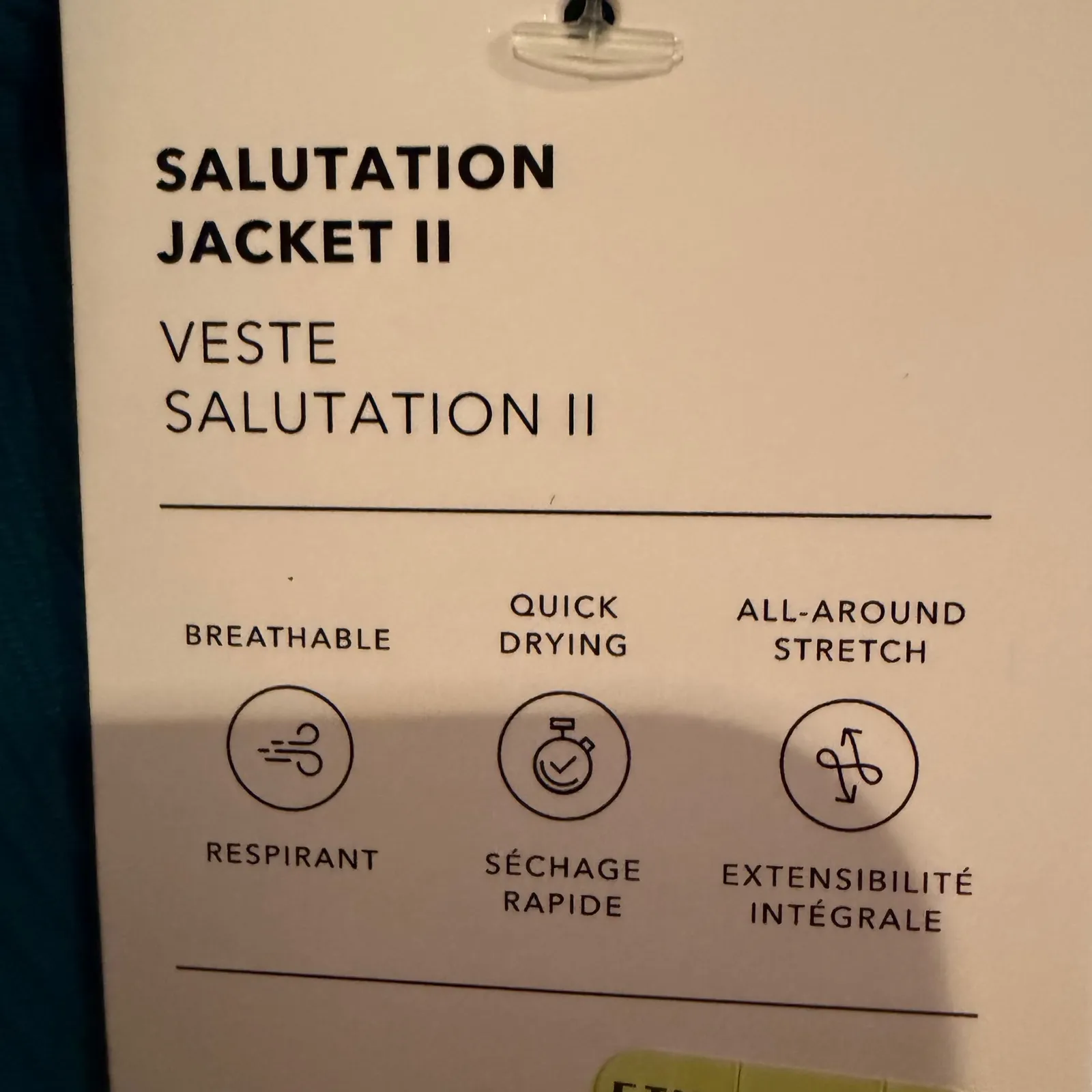 Athleta Salutation Jacket II Ribbed Full Zip Women's Teal 1X Activewear Yoga - Image 9