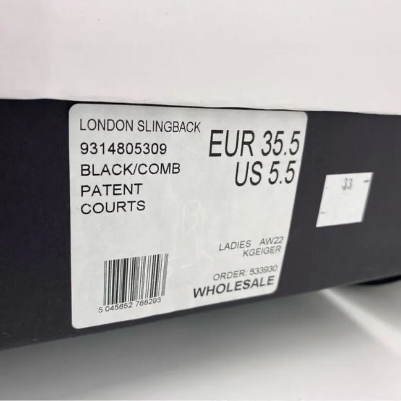 Kurt Geiger London Slingback Pointed Toe High Shine Pumps Size 5.5 - Image 3