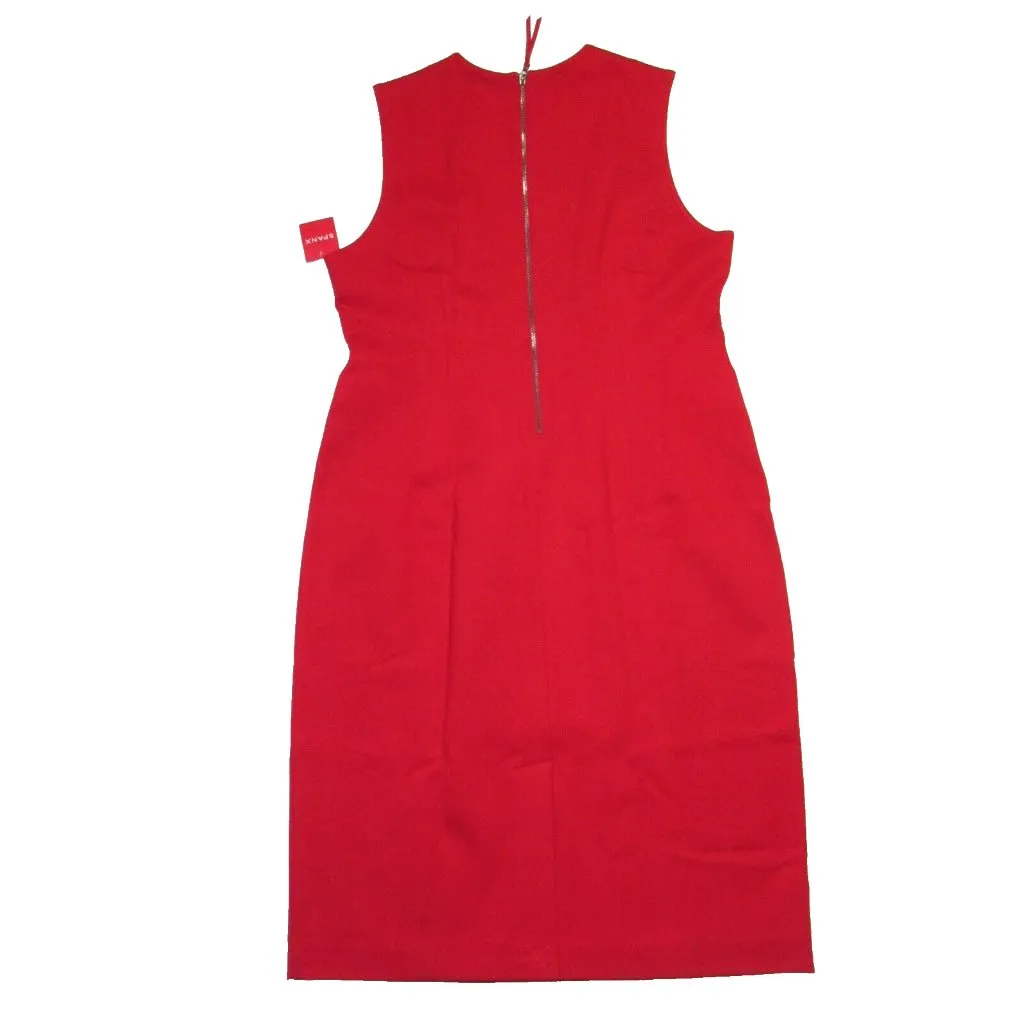 NWT Spanx 20380R The Perfect Fitted Sheath in True Red Ponte Sleeveless Dress L - Image 4