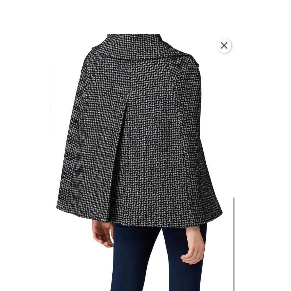 Nanette Lepore Houndstooth Cape - Image 3