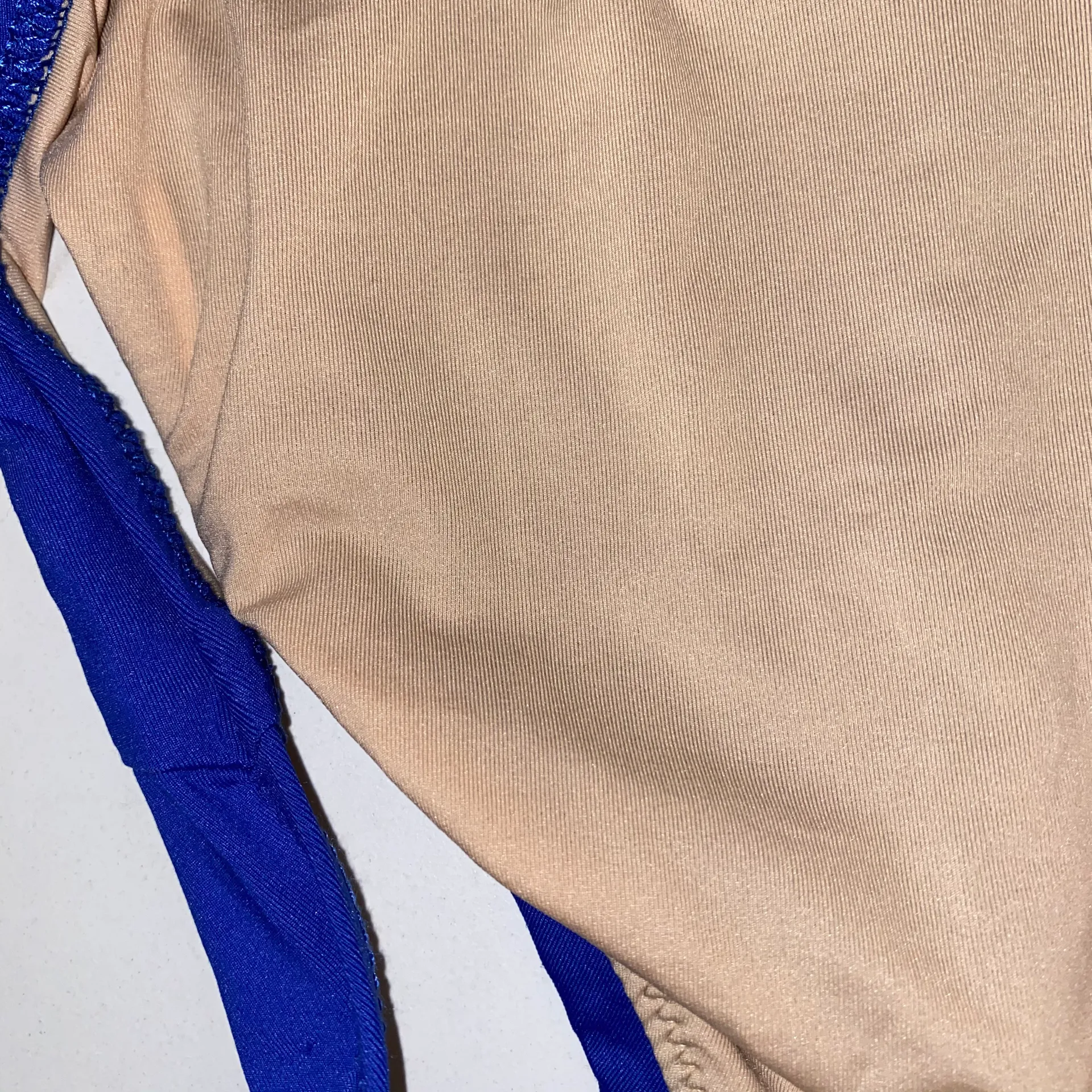 NWT $45  Blue Ruched Low Rider Bikini Bottom L - Image 10