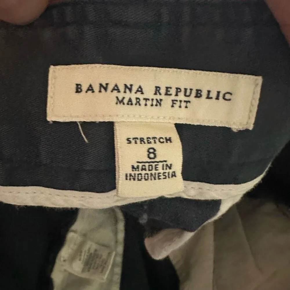 Loft Martin fit navy flat front normcore size 8 shorts - Image 3