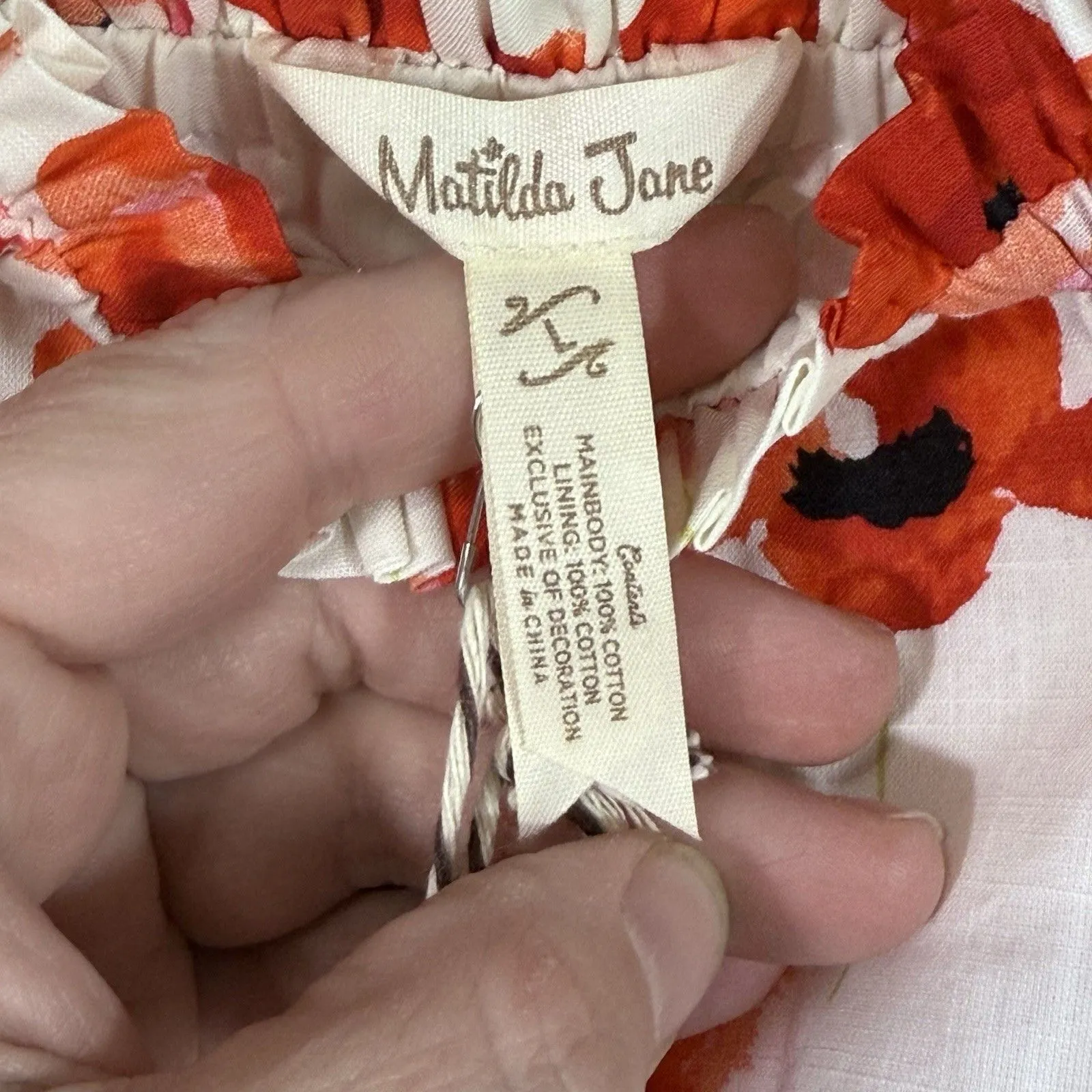 NEW Matilda Jane Enchanted Garden Summer Siesta Poppy Maxi Dress Size L Preppy - Image 3