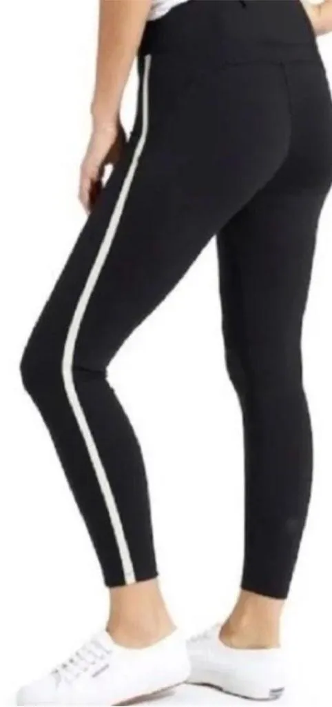 Athleta Metro 7/8 Tight Black Side Stripe - Image 2