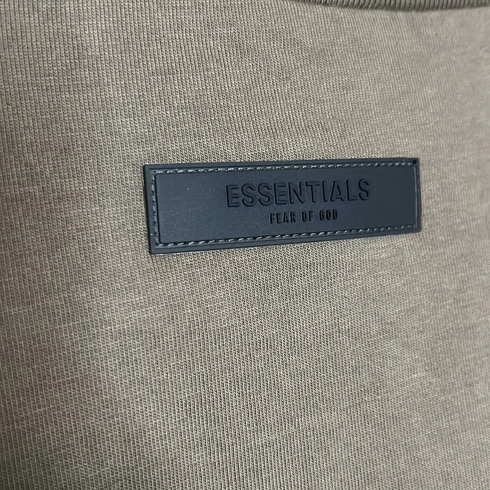 Essentials Fear of God Flocked boxy Logo Short Sleeve Tee - Image 4