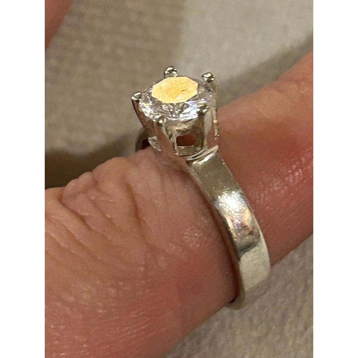 Ring band 925 sterling silver unique cute size 7 - Image 4