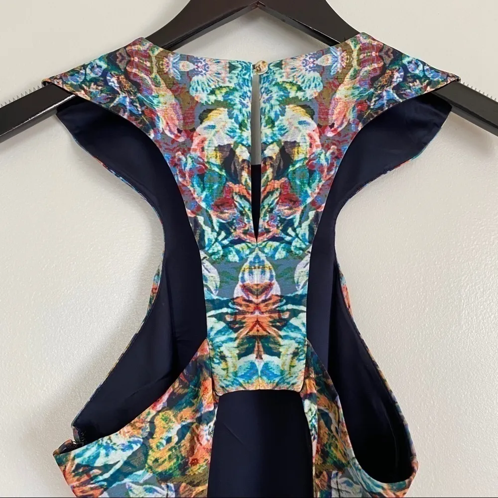 KEEPSAKE Multicolored Floral Halter Dress XS - Image 7
